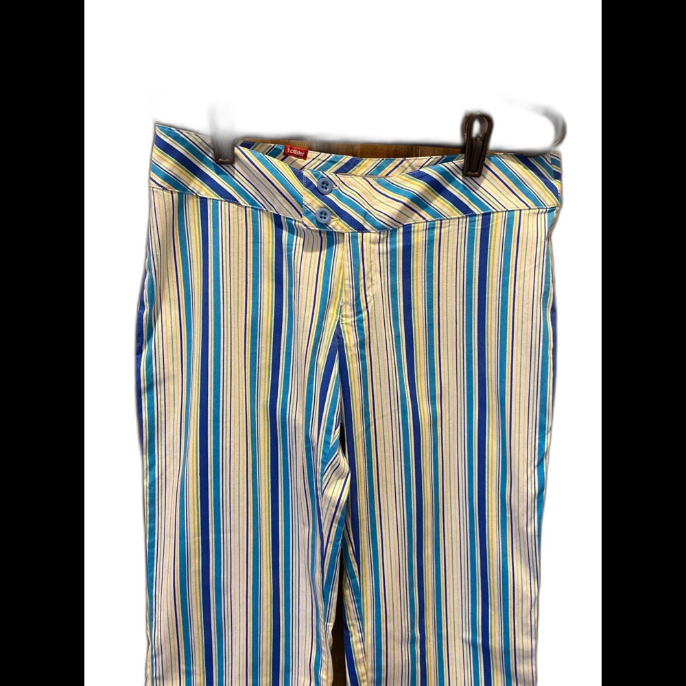 Hollister Pacific Merchants Womens Capris Pants Striped Casual Summer Vacation - Picture 2 of 11